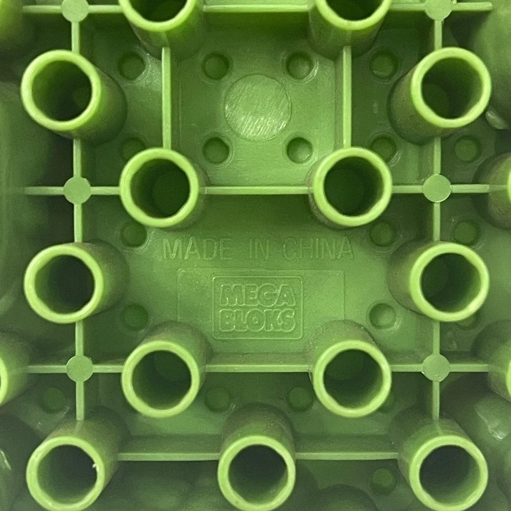 Mega Bloks AM01876 Green Gray Brown Baseplate Replacement Add-On Part Piece
